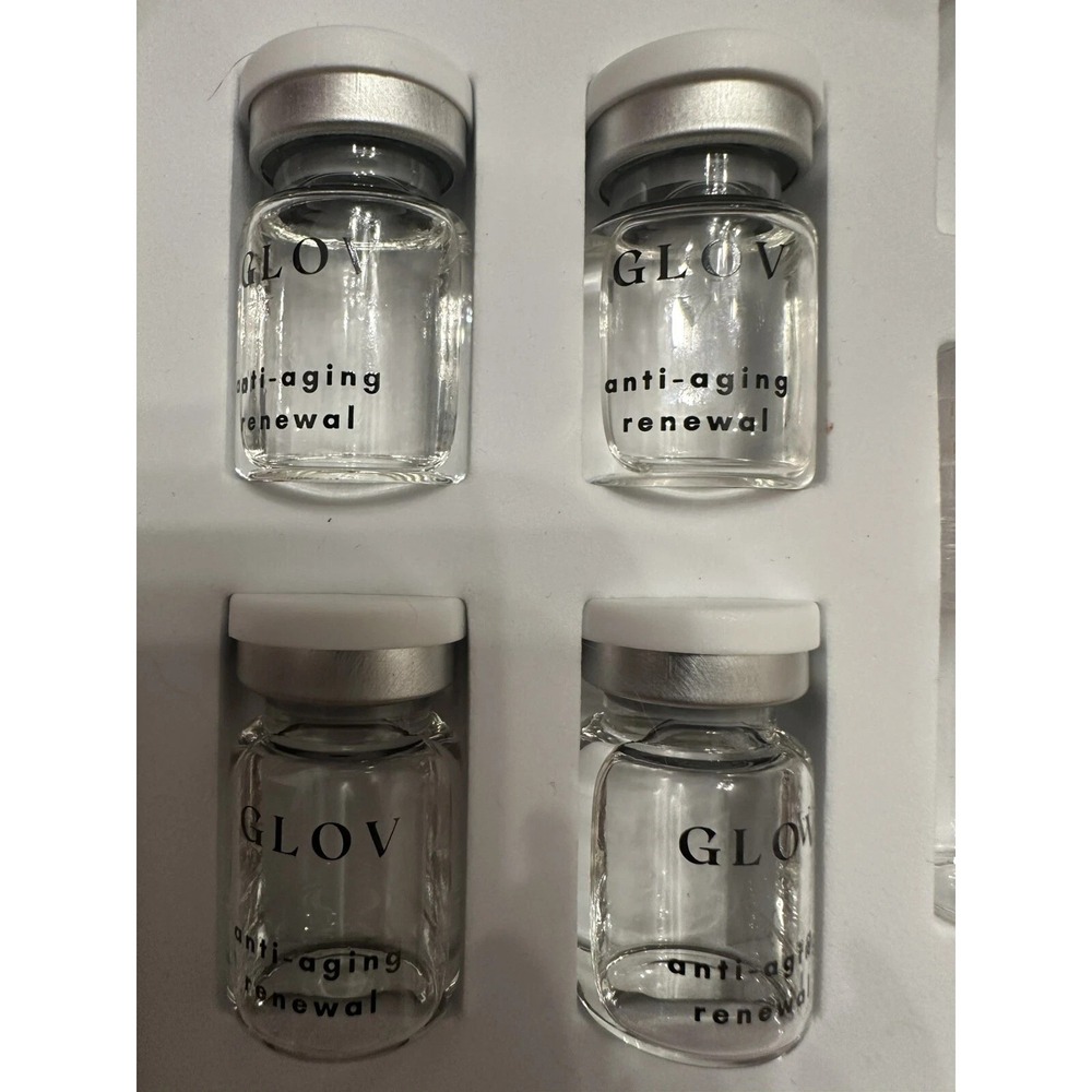 NoBox 4-vial GLOV Beauty Infusion Anti-Aging Solution Serum for Face Lips